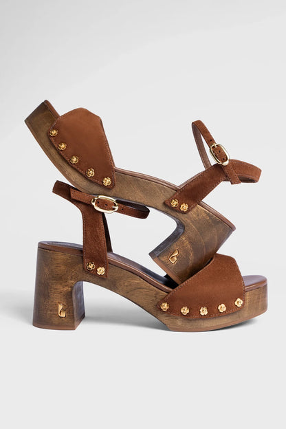 Willow Sandal Burnt Umber Suede