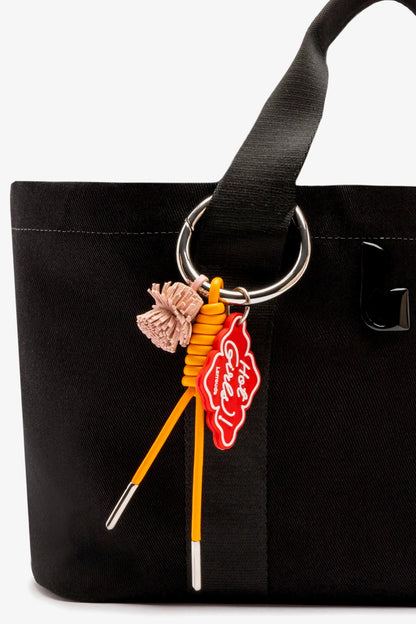 Americana Tote Bag In Black Denim
