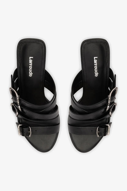 Patti Mule In Black Leather