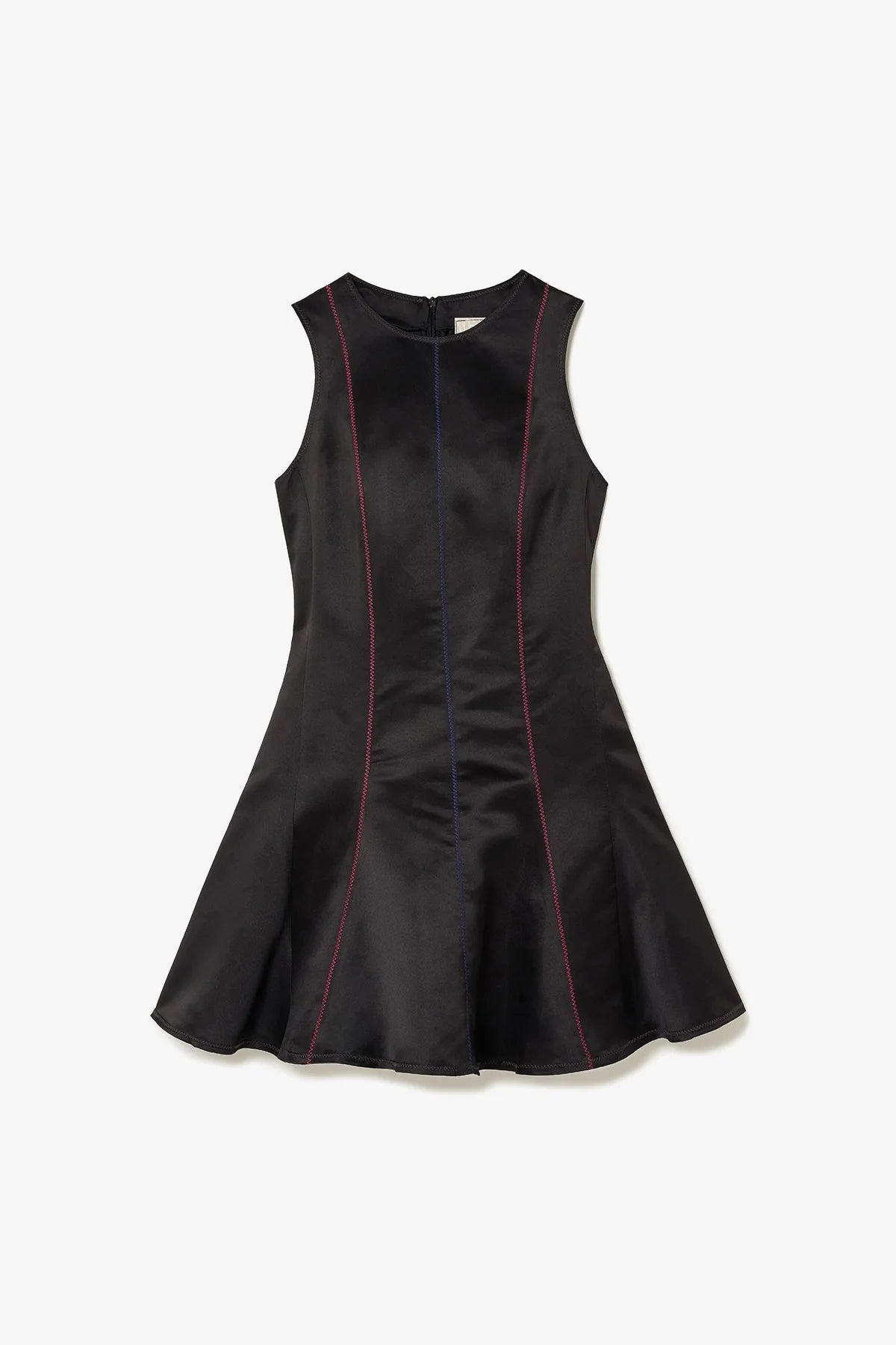 Sarah Dress In Black Satin