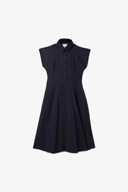 Jessica Buttondown Dress Black Percale