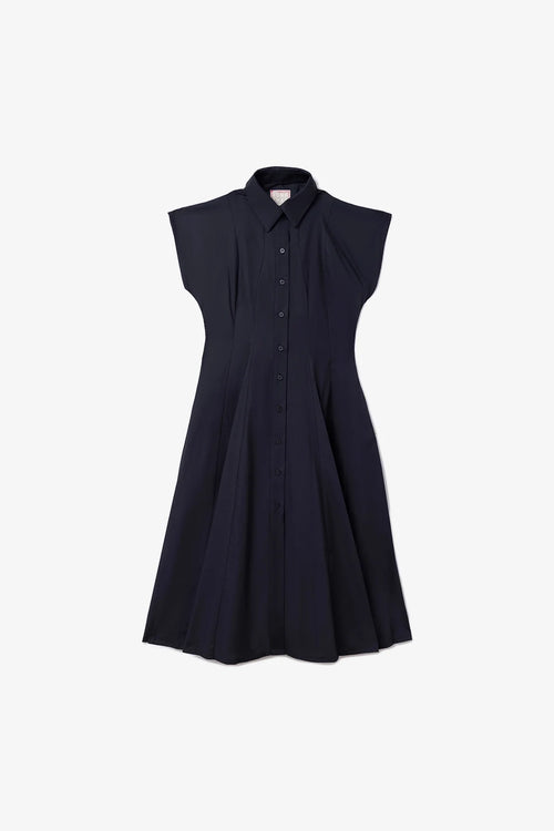 Jessica Buttondown Dress Black Percale