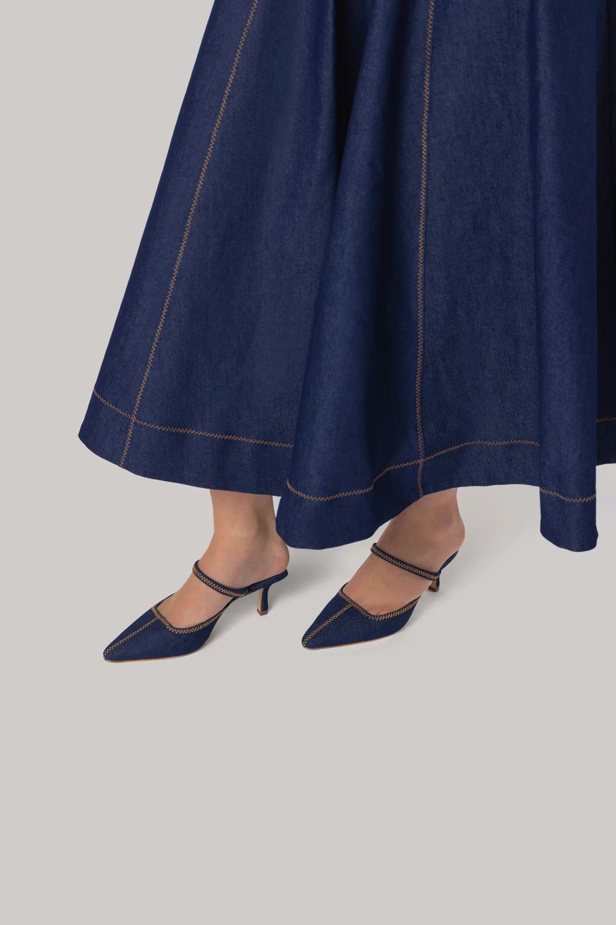 Sophia Dress Blue Denim