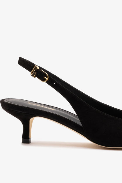 Nara Pump In Black Suede and Leather