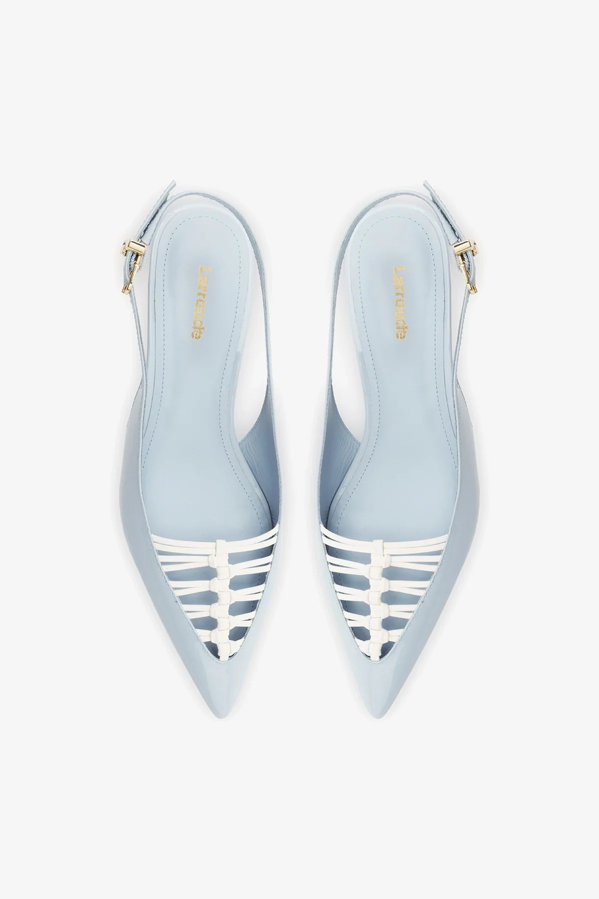 Nara Pump In Maya Patent Leather and White Leather