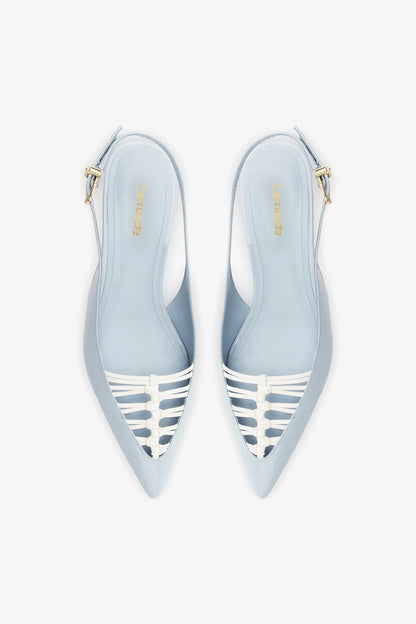 Nara Pump In Maya Patent Leather and White Leather