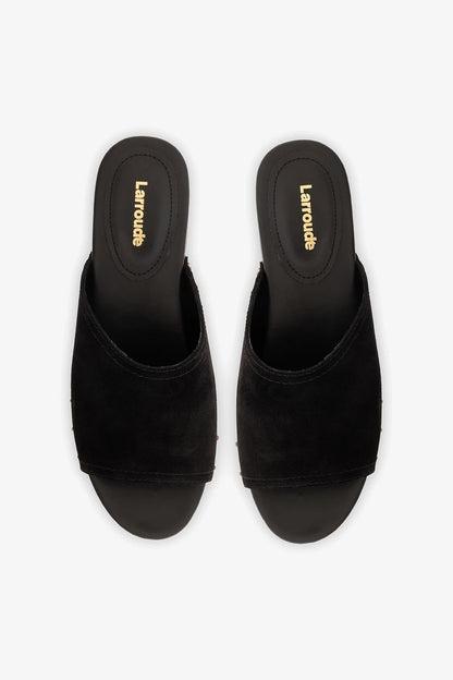 Willow Mule Black Suede