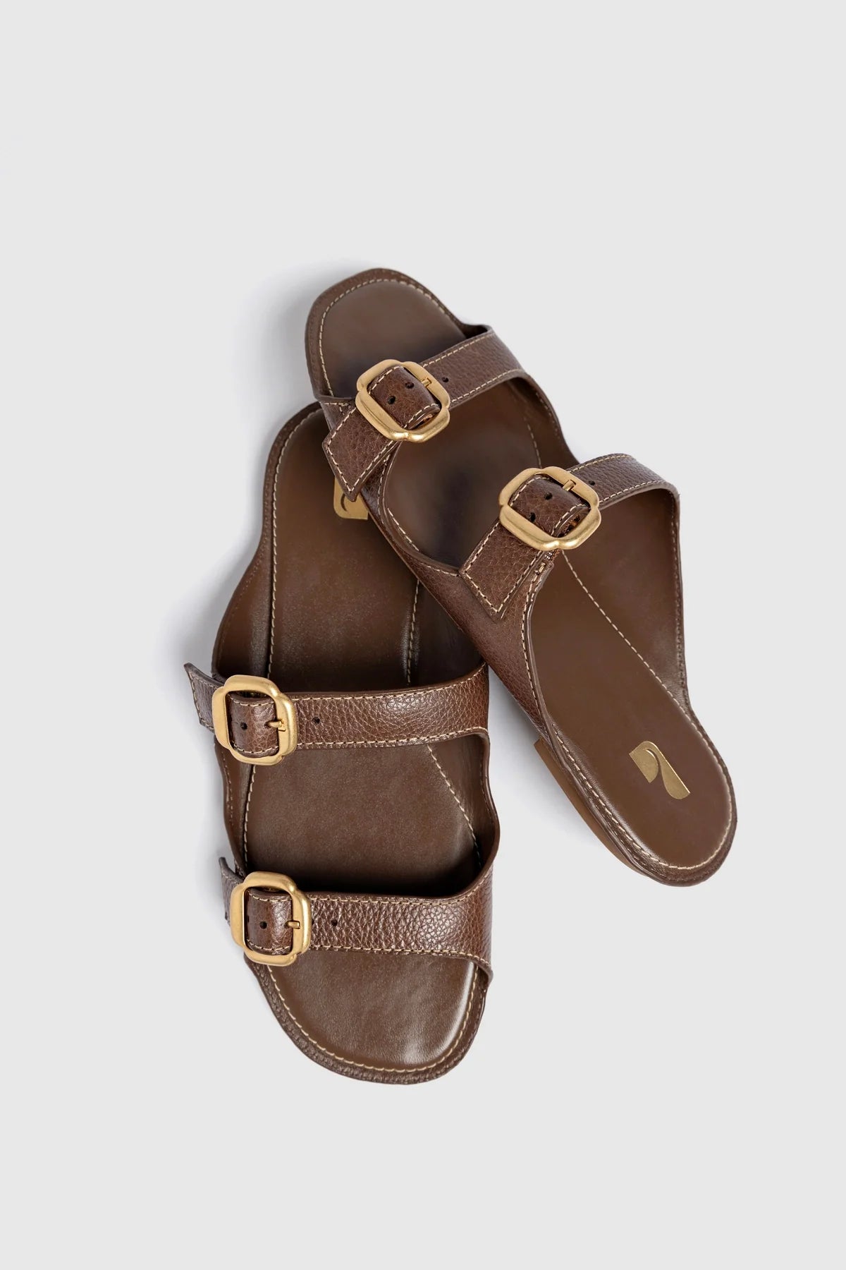 Amalfi Flat Burnt Umber Leather