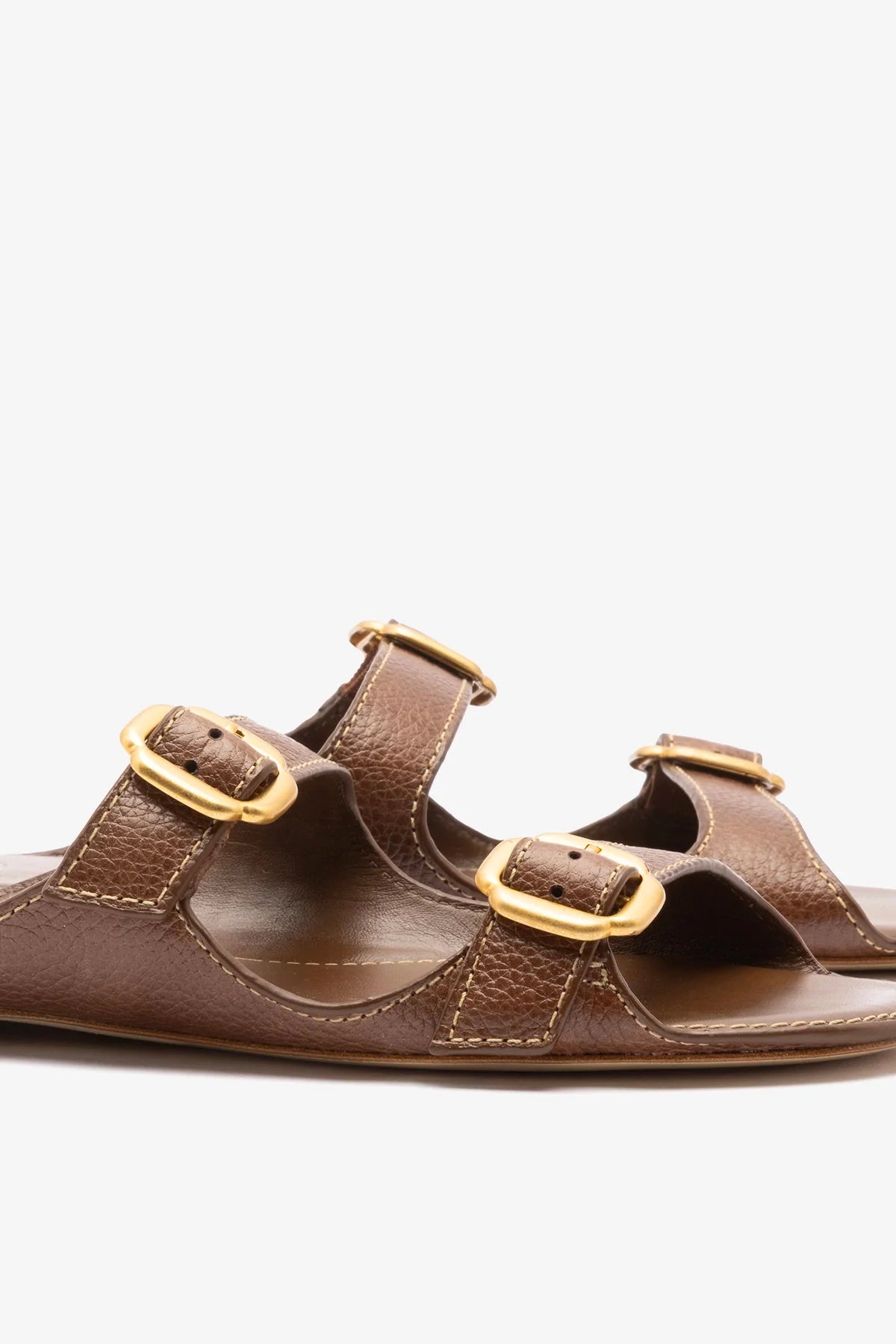 Amalfi Flat Burnt Umber Leather