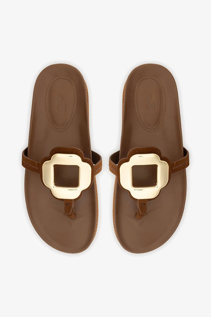 Margherita Sport Sandal Burnt Umber Suede