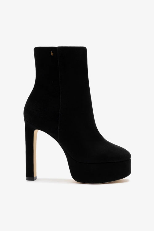 Romy Platform Boot Black Suede