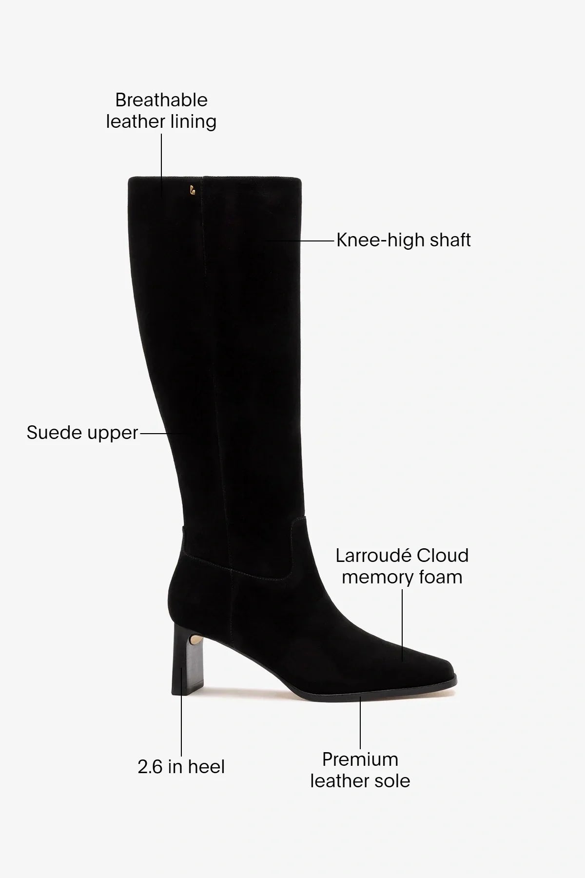 Alexis Boot Black Suede