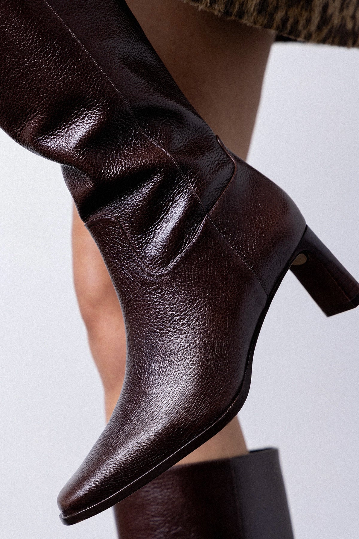 Alexis Boot Brown Leather