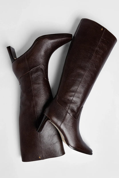 Alexis Boot Brown Leather