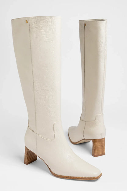 Alexis Boot Ivory Leather