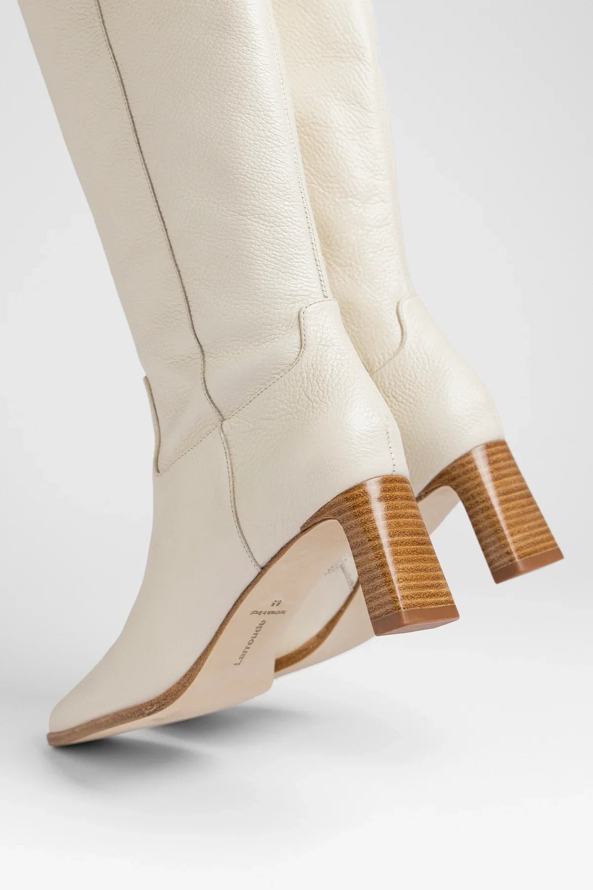 Alexis Boot Ivory Leather