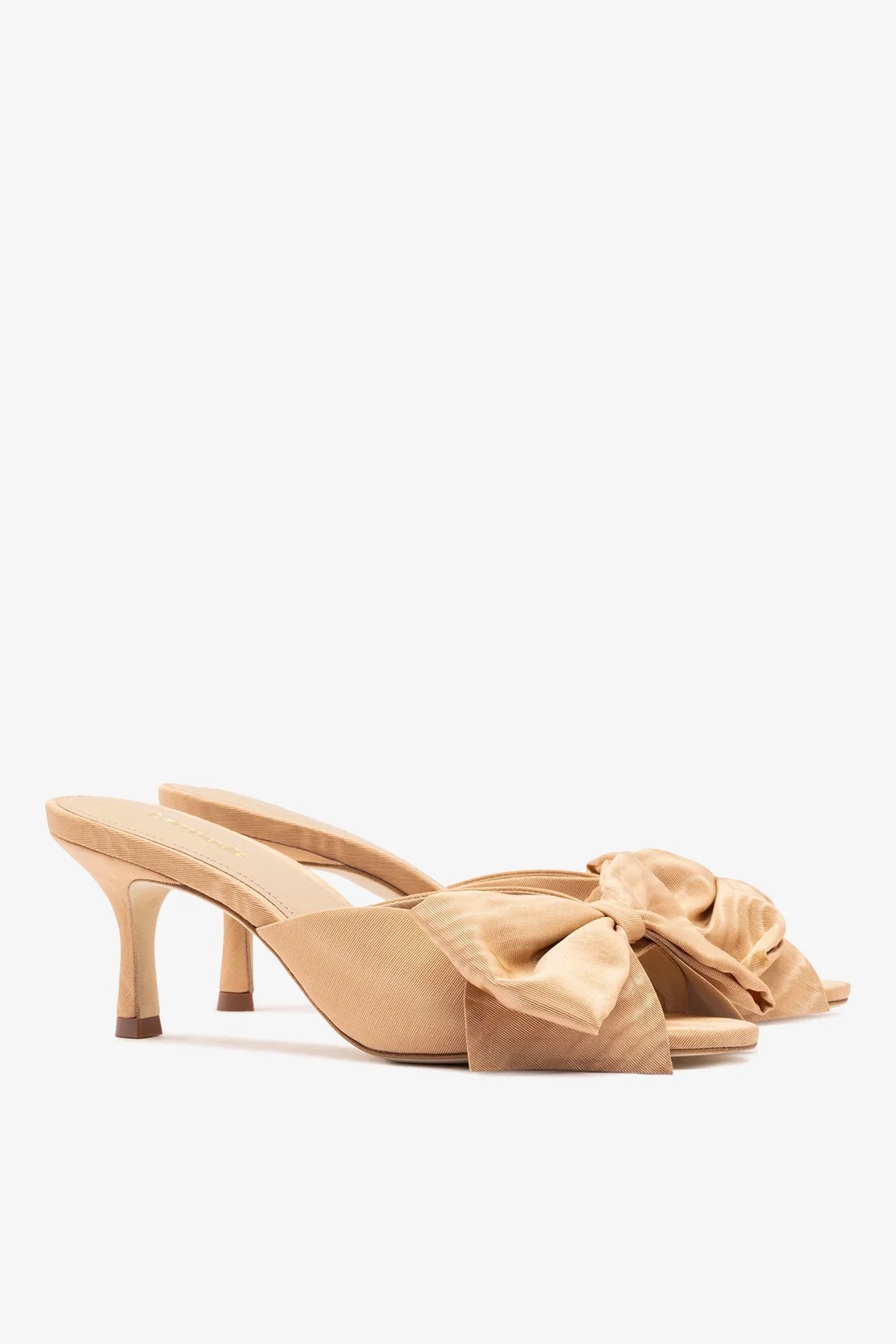Elle Peep Toe Mule Macaroon Silk