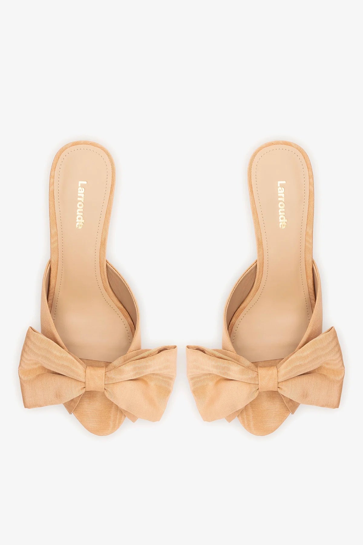 Elle Peep Toe Mule Macaroon Silk