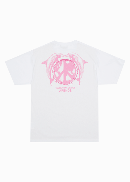 AFENDS Mens Dolfends - Boxy Tee - White