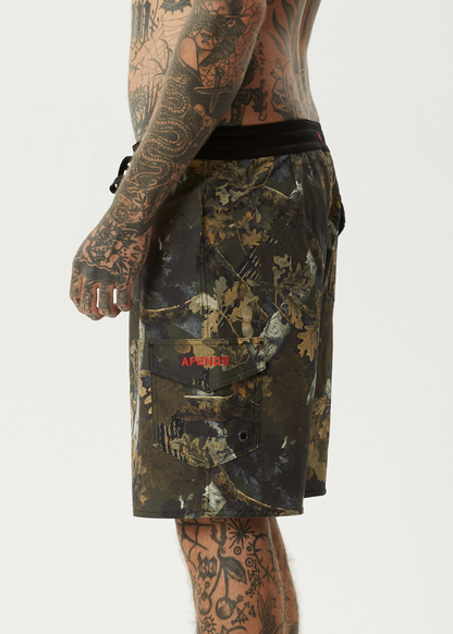 AFENDS Mens Find Me - Surf Related Boardshort 20" - Find Me