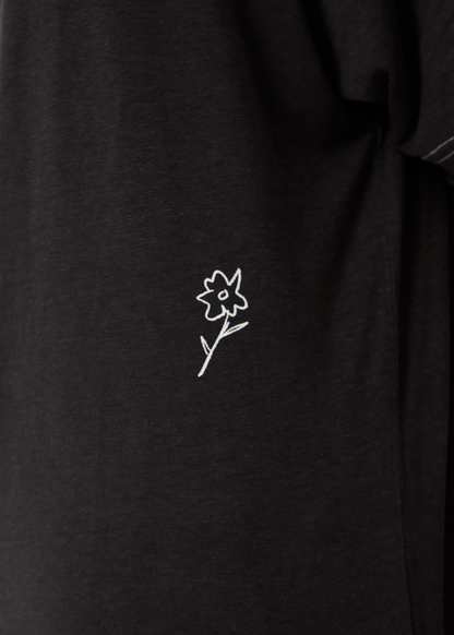 AFENDS Womens Rise - Oversized Tee - Stone Black