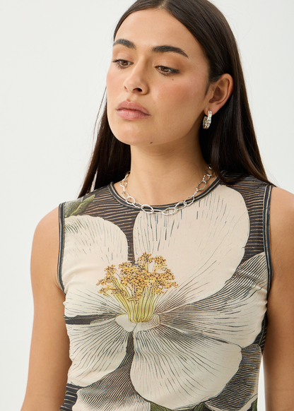 AFENDS Womens Jasmine - Sheer Tank - Multi