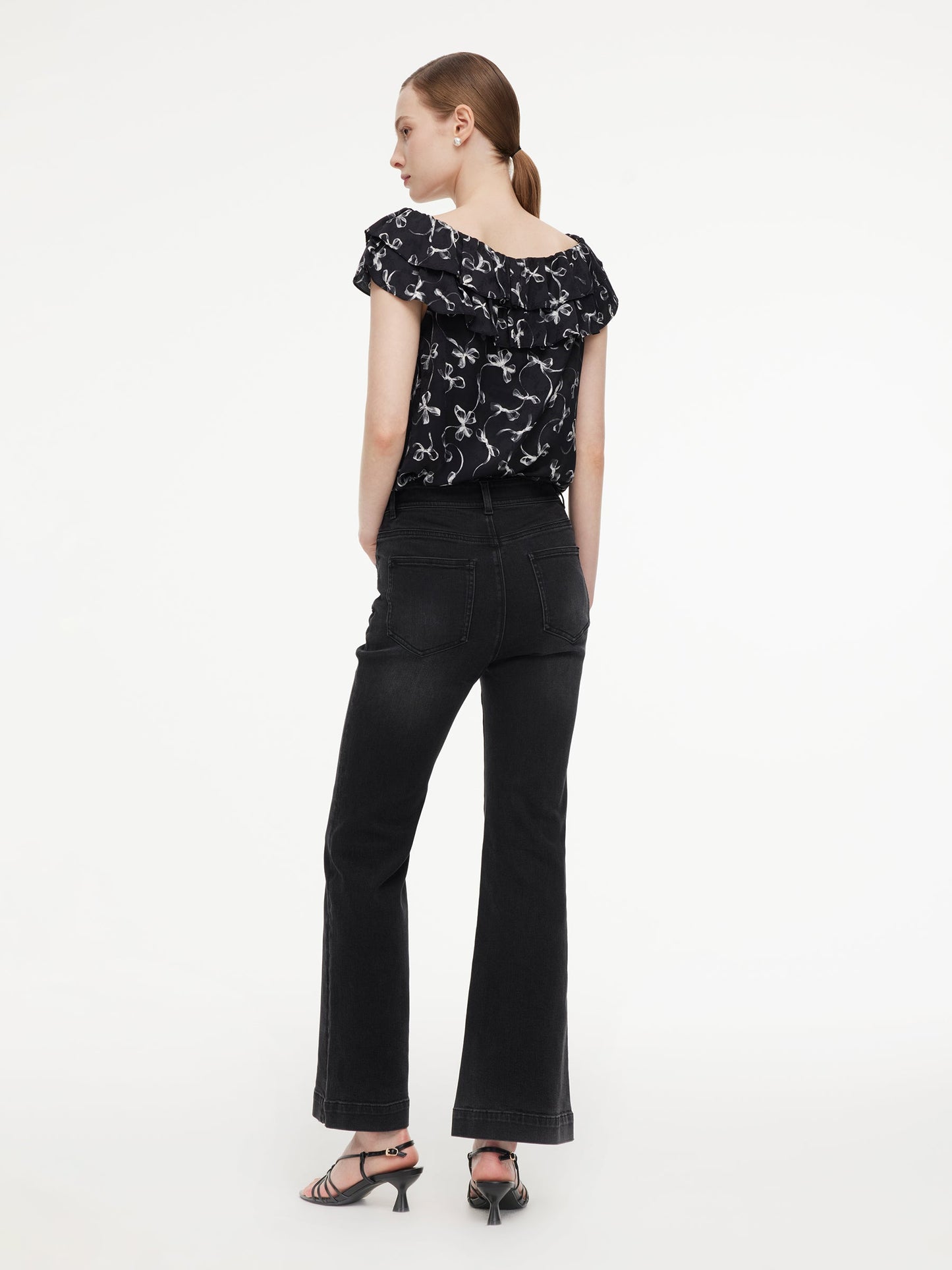 Four-Way Stretch Women Micro-Flared Jeans