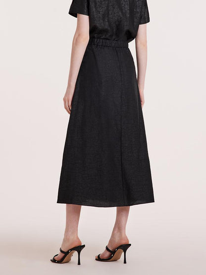 Xiang Yun Silk A-line Waisted Women Skirt