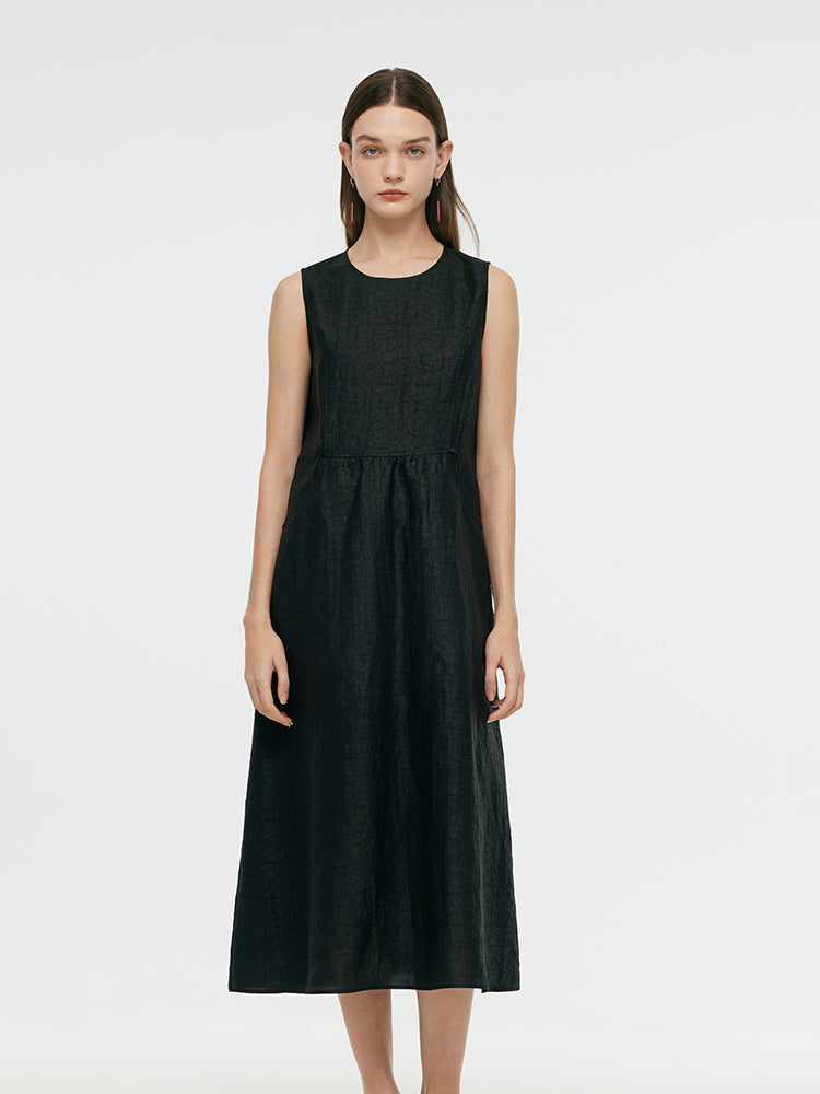 18 Momme Xiang Yun Silk Women Vest Midi Dress