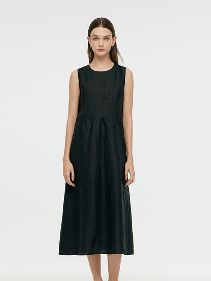 18 Momme Xiang Yun Silk Women Vest Midi Dress
