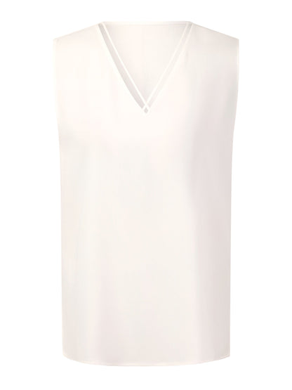 Triacetate Blend Women V-Neck Tank Top