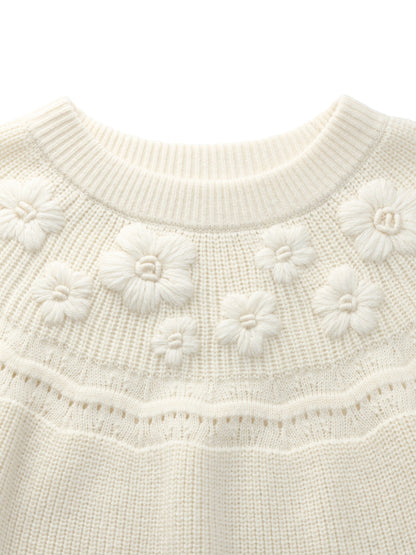 Wool Blend Embroidered Women Sweater