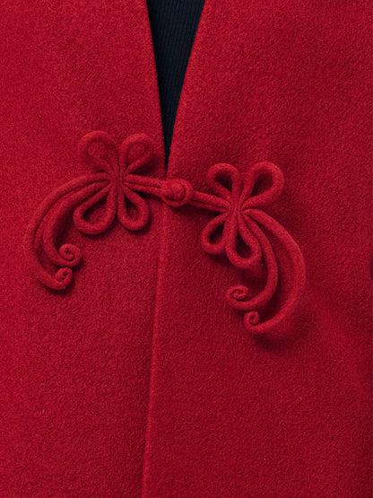 100% Wool New Chinese-Style Women Coat