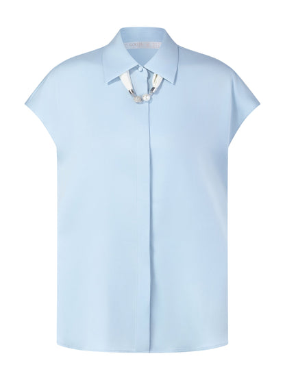 22MM Mulberry Silk Women Shirt With Silk Scarf