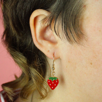 Berry Sweet Strawberry Earrings