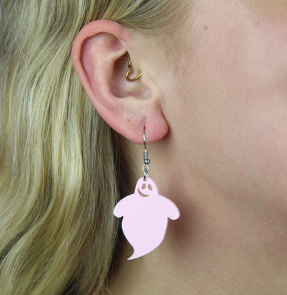 Bibbity Bobbity Boo Pink Ghost Earrings