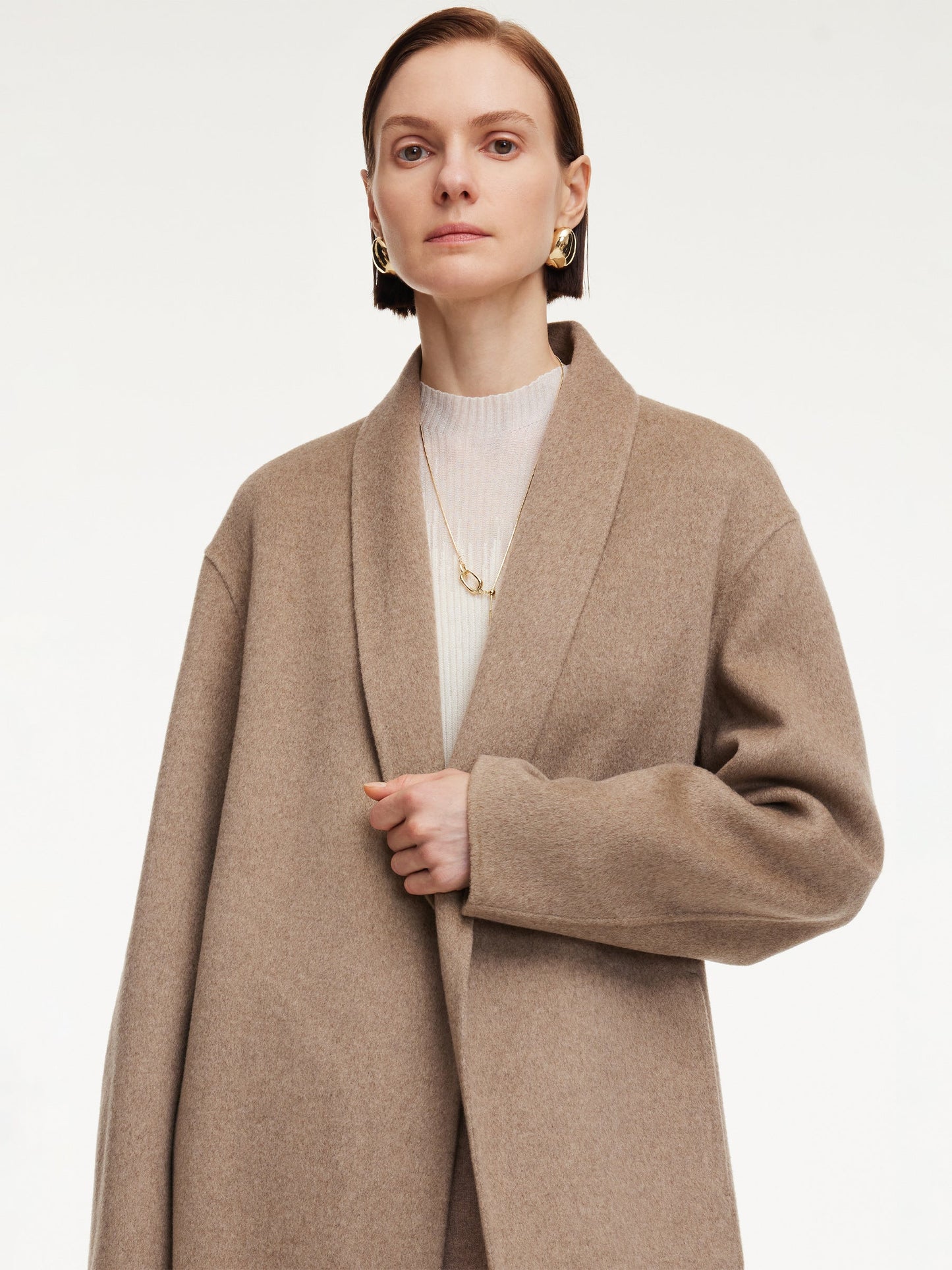 100% Cashmere Double-Faced Women Coat