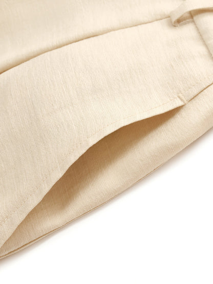 Tencel Acetate Linen Blend Women Shorts