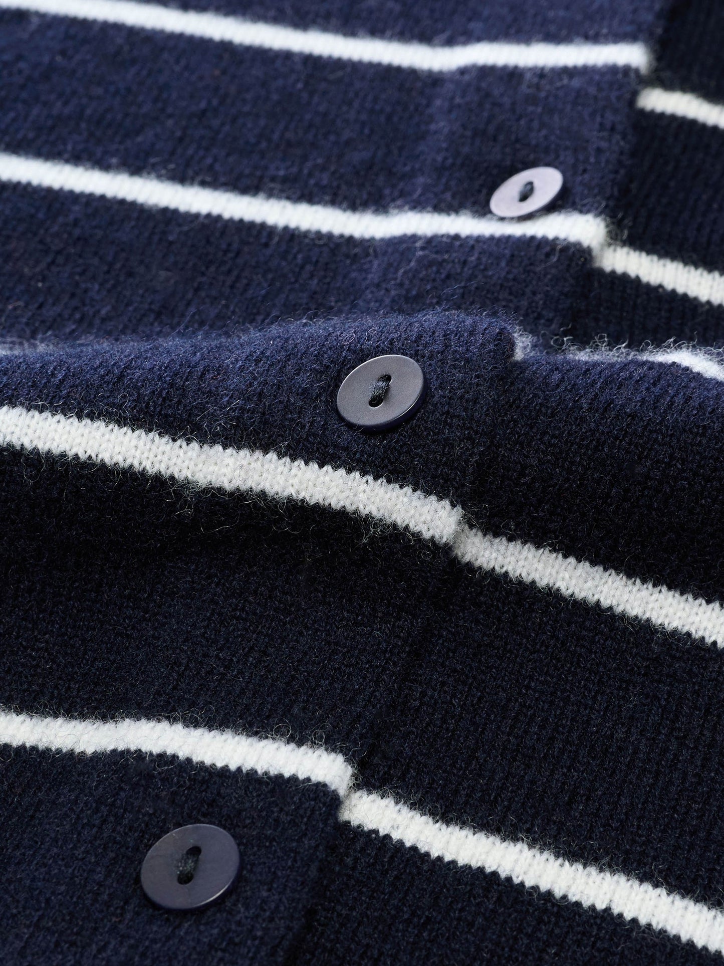 100% Wool Stripe Women Cardigan