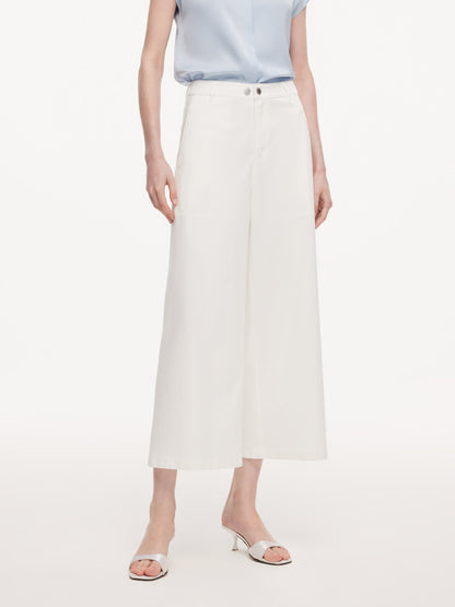 Denim Adjustable Waist Women Ankle-Length Jeans