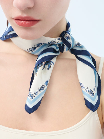14MM Mulberry Silk Floral Print Women Scarf