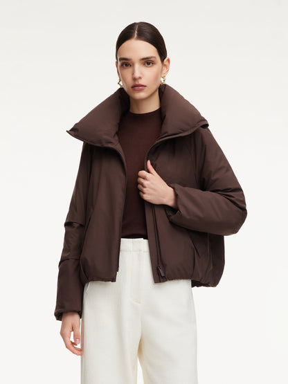 Cocoon Lightweight Convertible Collar Goose Down Parka