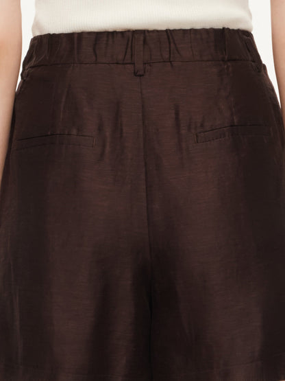 Tencel Linen Blend Women A-Line Shorts