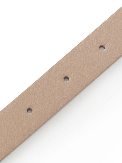 Light Camel Women Leather Belt