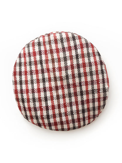 Red And White Plaid Beret