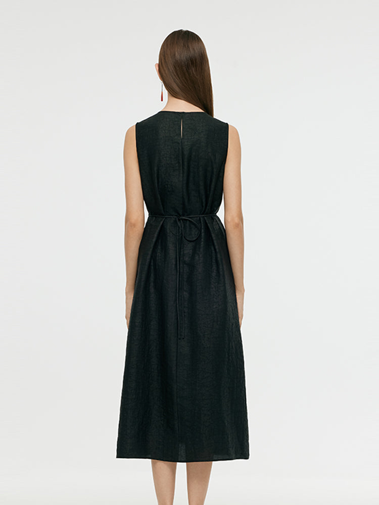 18 Momme Xiang Yun Silk Women Vest Midi Dress