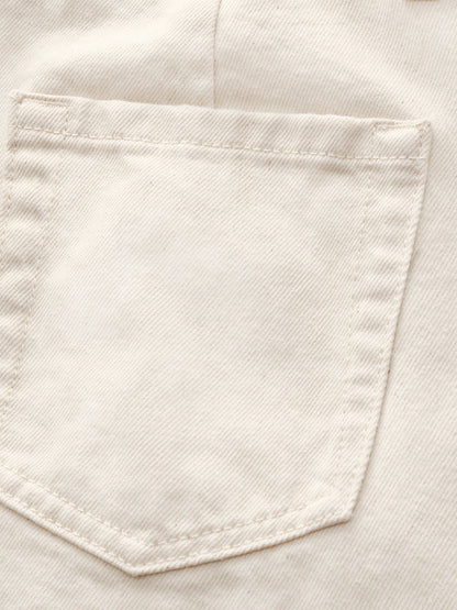 100% Cotton Denim Adjustable Waist Women Carrot Fit Jeans