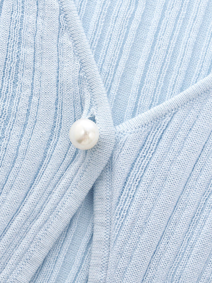 Cotton H-Line Women V-Neck Cardigan
