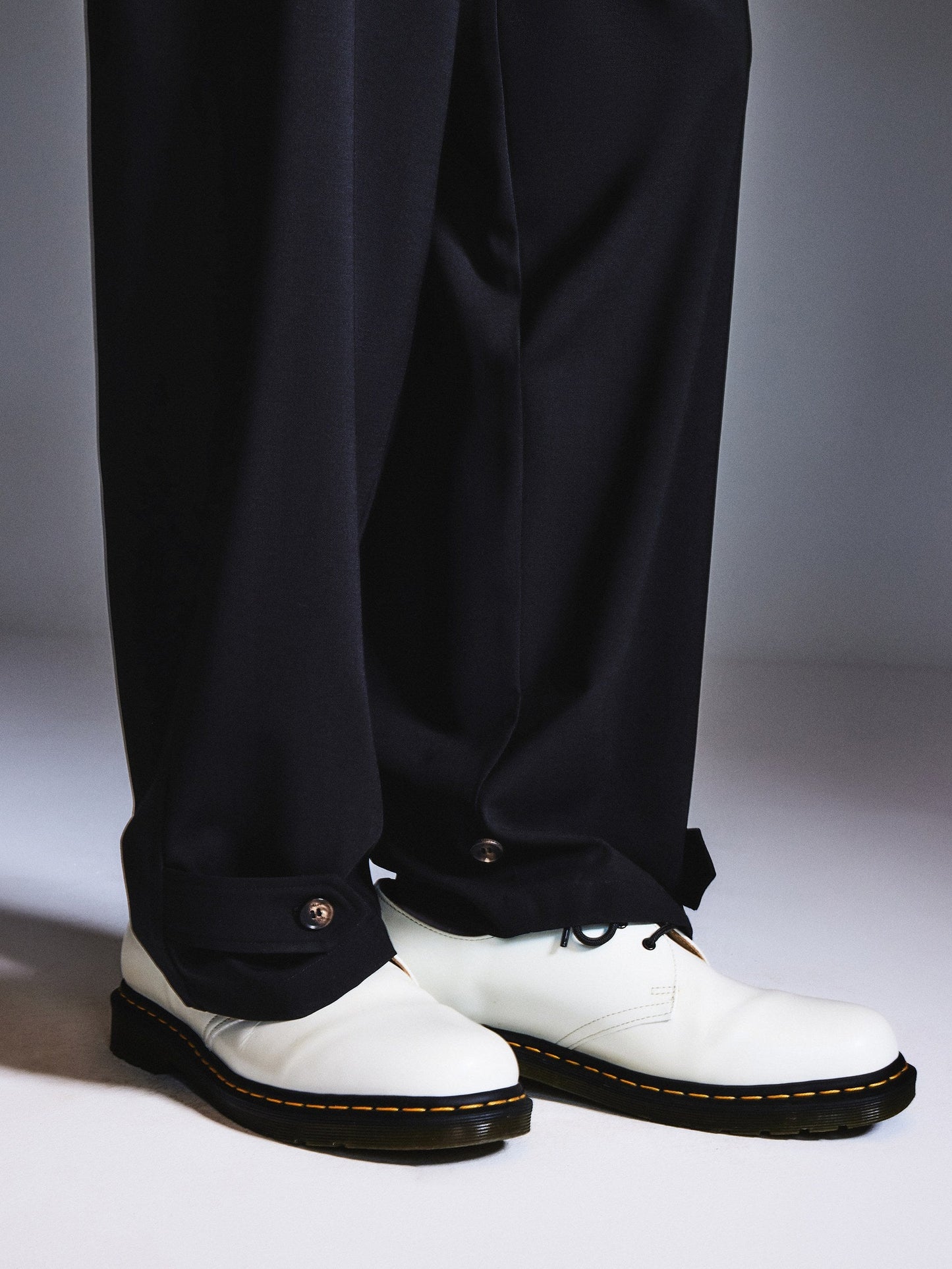 Machine Washable Wool Blend Unisex Straight Leg Pants