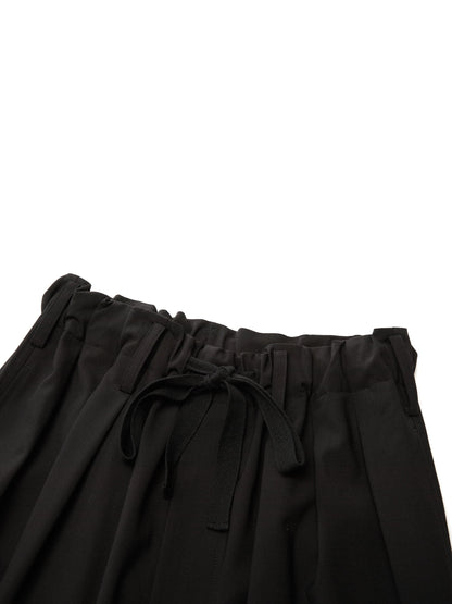 Machine Washable Wool Blend Loose Fit Unisex Barrel Leg Pants